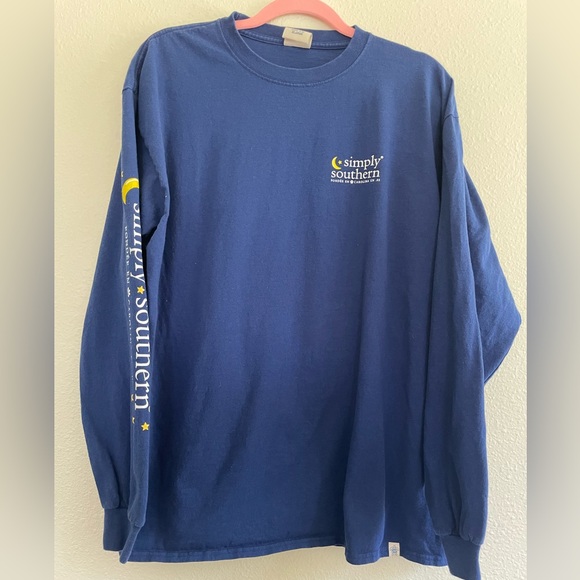 SOLD imply Southern Navy Dog Star Sweatshirt When It’s Dark Look For Stars XL - Picture 6 of 6